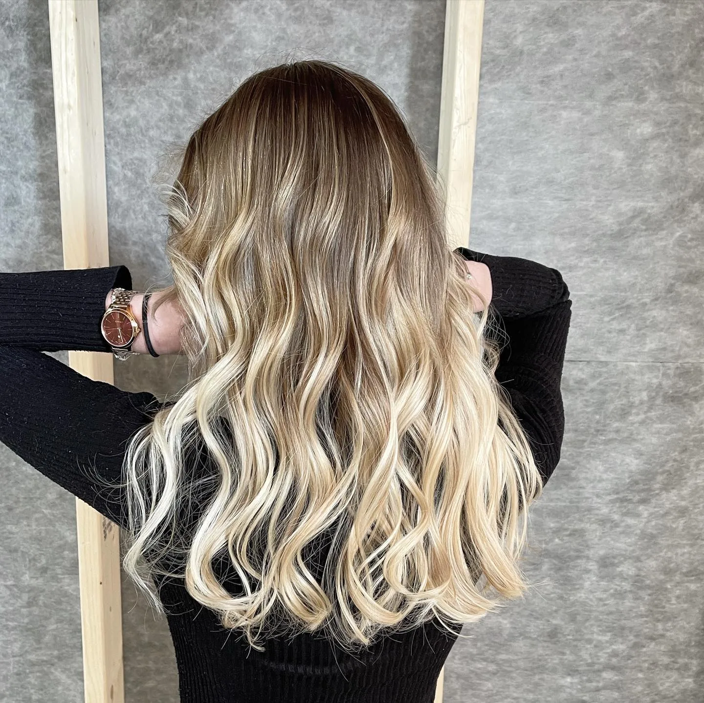 Balayage met golven