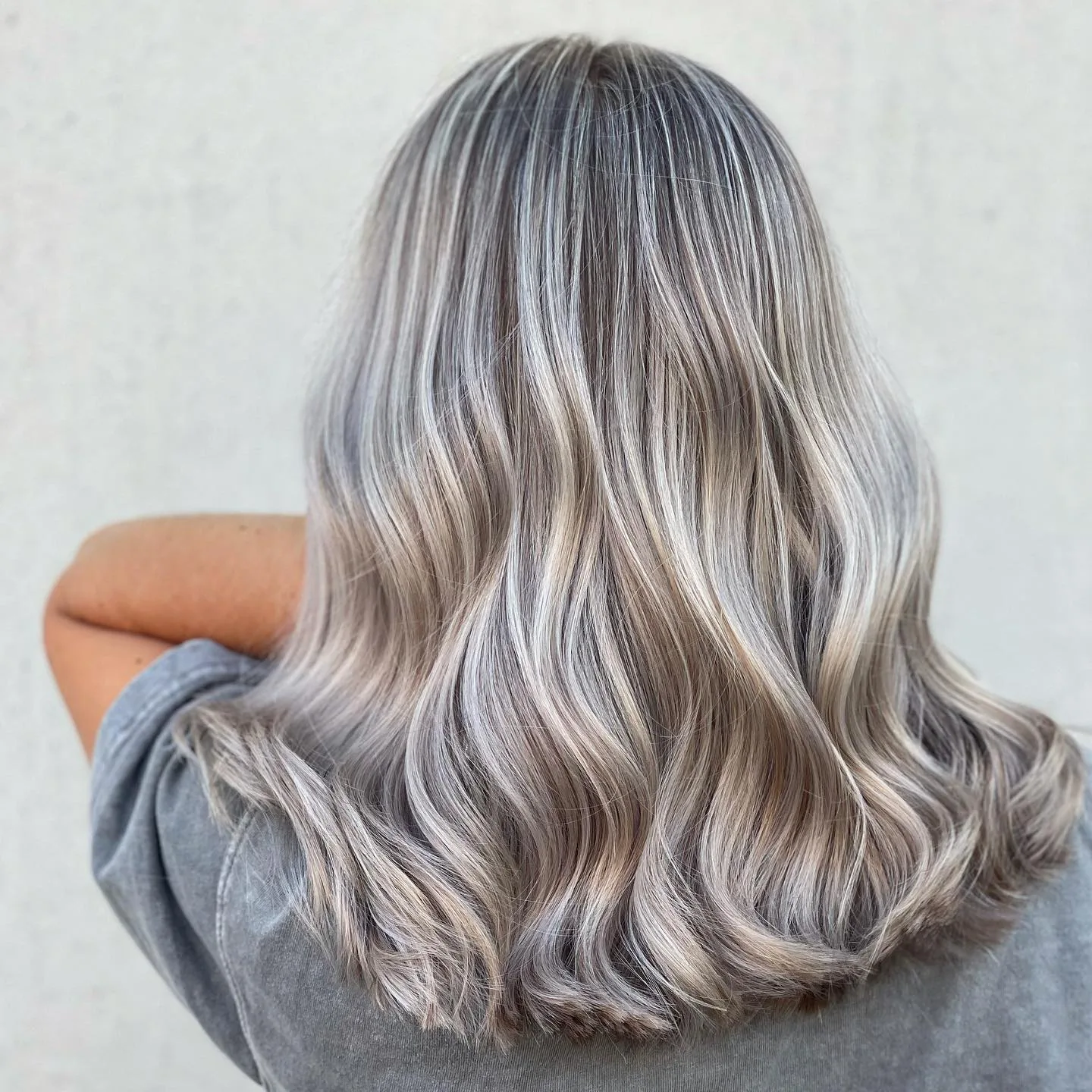 Zilverblonde golven
