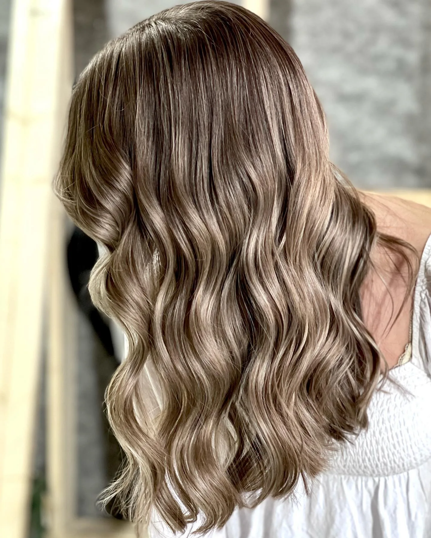 Balayage met zachte golven